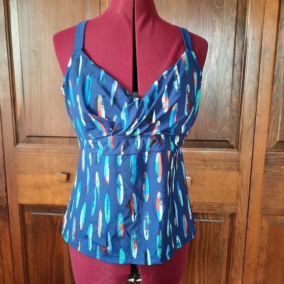 Title Nine Metis Underwire Tankini Top - Picture 4 of 14